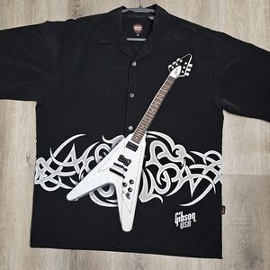 SOLD Officially Licensed Gibson Button Down Shirt